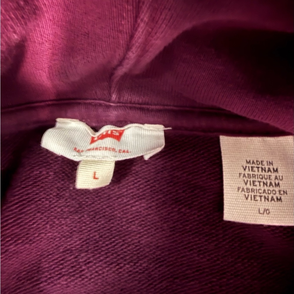 Women’s Levi’s purple hoodie size large - Picture 3 of 5